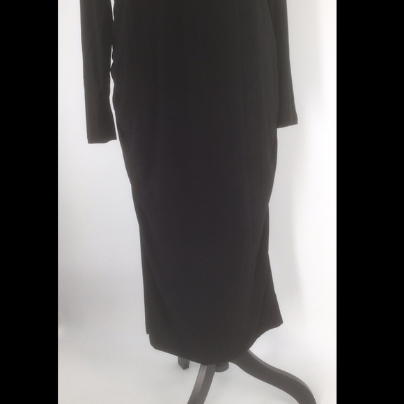Maternity Time and True Small (4-6) MIDI Black Dress - Picture 8 of 11